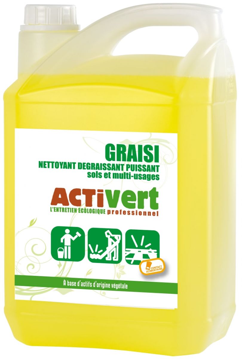 GRAISI Nettoyant Dégraissant puissant - sols et multi-usages Activert